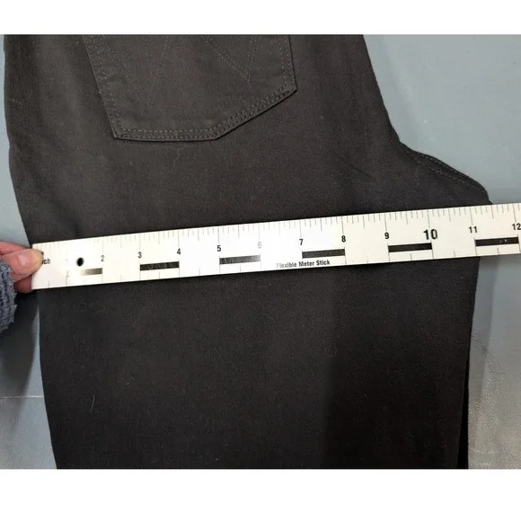 NWT Wrangler Bold Boot Jeans Women 12x32 Black High Rise Stretch 10MT1BTBL - Picture 12 of 14